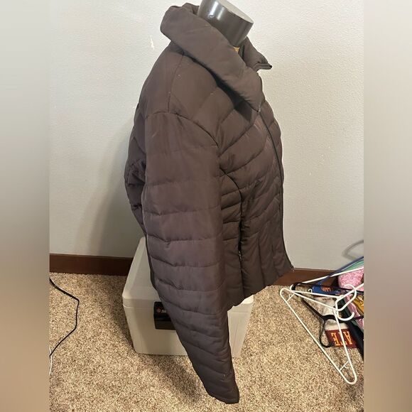 Kenneth Cole Reaction Womens XL Brown Full ZIP Puffer Jacket - Picture 5 of 7